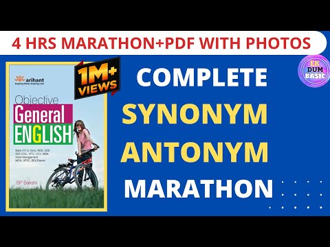 Complete Synonyms and Antonyms Class(PDF in description)