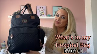 WHAT I PACKED IN MY HOSPITAL BAG? BABY NO. 3! MUM \& BABY LABOUR \& DELIVERY MUST HAVES! UK (2022)