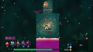 Dead Cells:  Finding the hidden Garland Key and Festive Outfit blueprint in 4BC difficulty