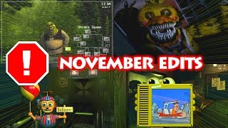 FNaF Edits COMPILATION | November 2016 | epicsurfingvids