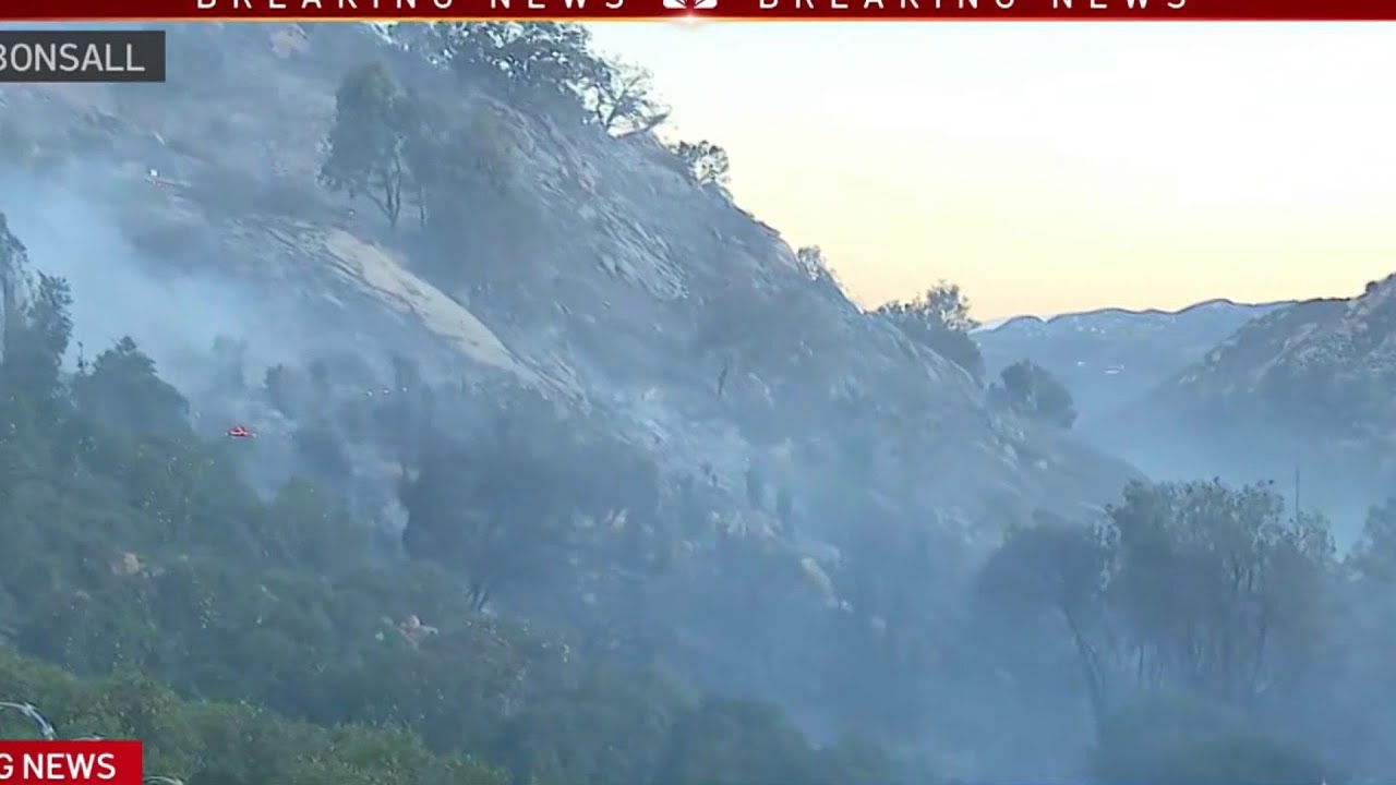 Lilac Fire in Bonsall prompts evacuations | NBC 7 San Diego - YouTube