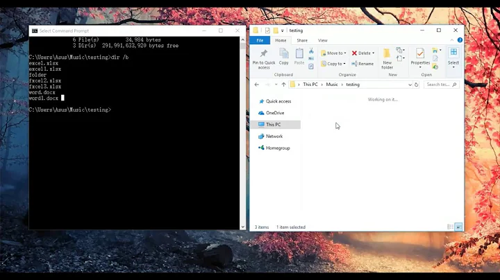 Window Command Prompt #4 - Displaying directory and program file #TPROGRAMMINGT