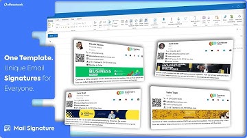 One Template, Unique Email Signatures for Everyone Organization-Wide | officeatwork Mail Signature