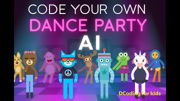 Code Your Own Dance Party! AI Puzzles 1‑4 Challenge | Hour of Code Fun for Kids | DCoding for kids