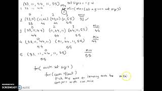 Celebrity programming interview question - min of max set size - I Profile