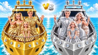 Download lagu We Build Amazing Doll House Gold vs Silver Challenge | Amazing Creative Tricks by Multi DO Girls