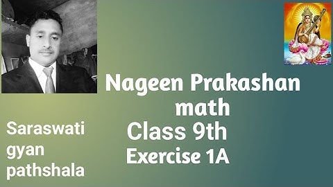 sankhya paddti exercise 1A full solution Nageen Prakashan maths class 9 chapter 1