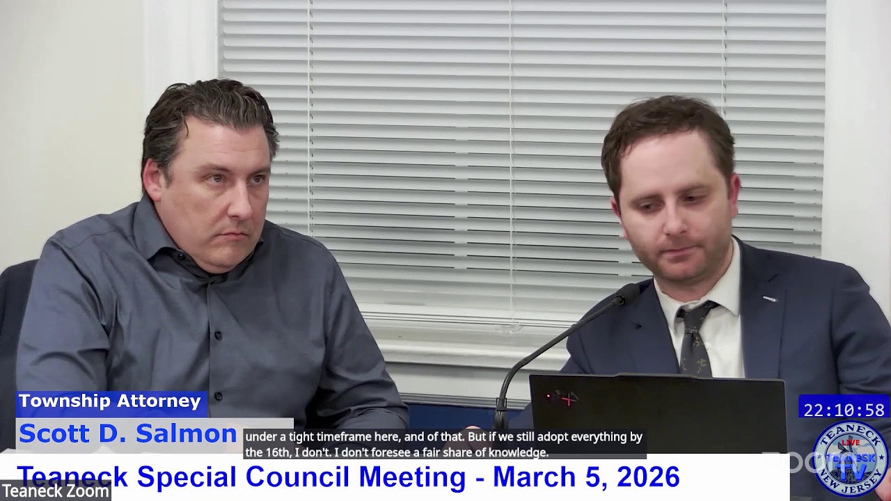 March 5, 2026 Special Council Meeting