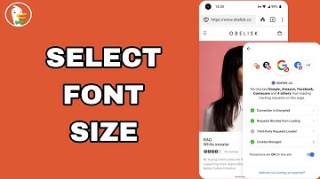 How To Select Font Size On DuckDuckGo Private Browser App
