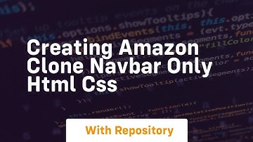 Creating amazon clone navbar only html css