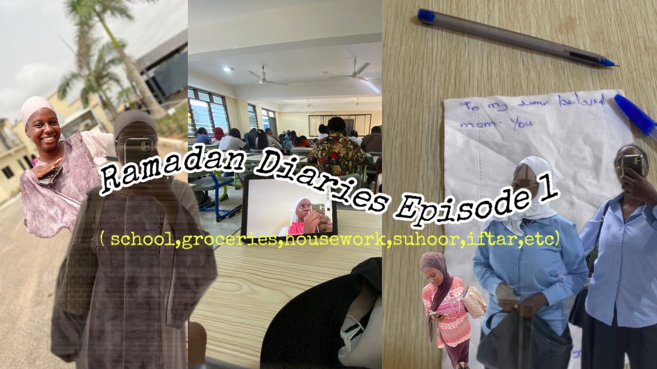 Ramadan diaries episode 1 (uni,market,work,and many moreee) Ramadan Vlog