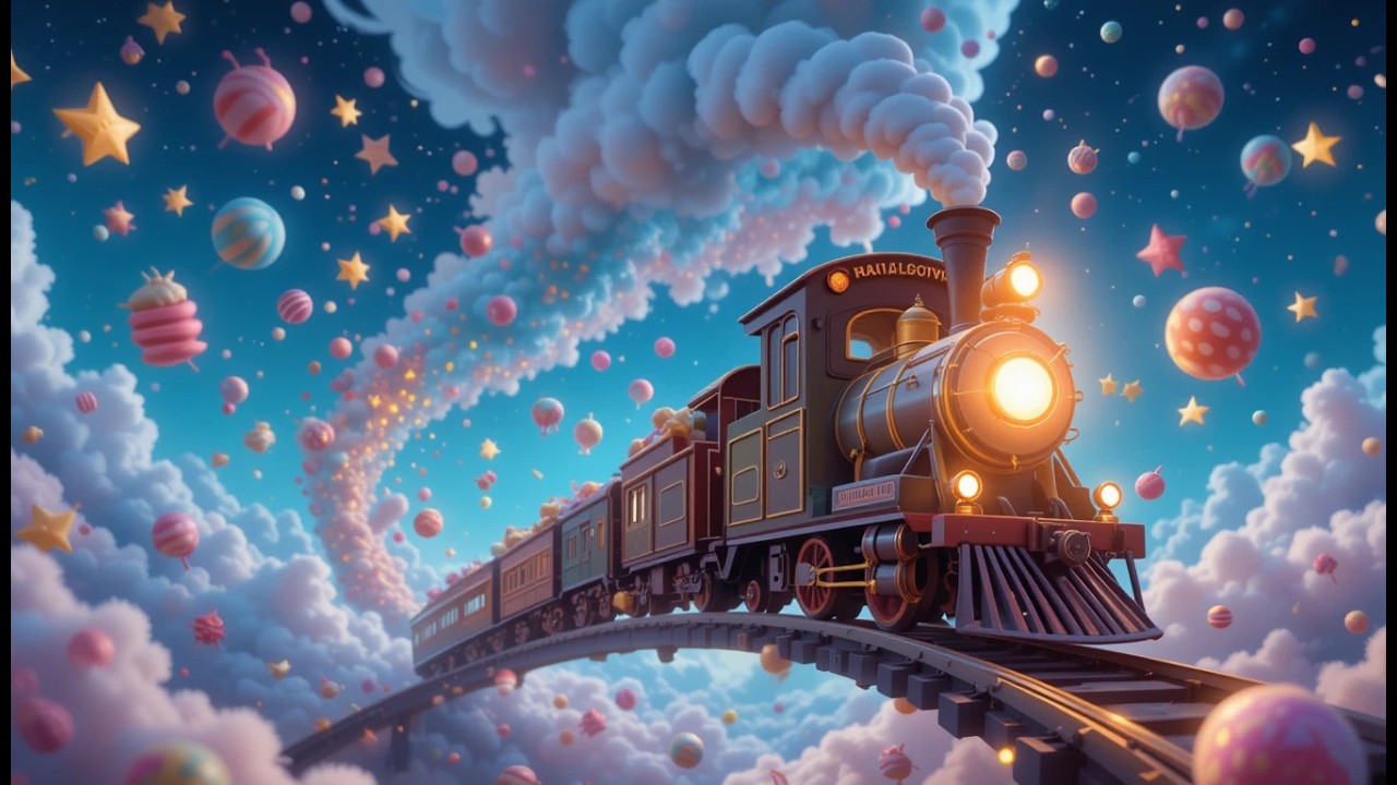 The Bubble Train to Lollipop City 🚂 | Magical Kids Song Adventure | Dreamy 3D Animation for Children