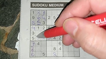Is it a tricky one today? (#474) A Medium Sudoku puzzle. 03-12-2020