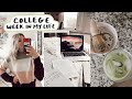 COLLEGE WEEK IN MY LIFE: productive days, in person class, and homemade matcha latte! // UNCW