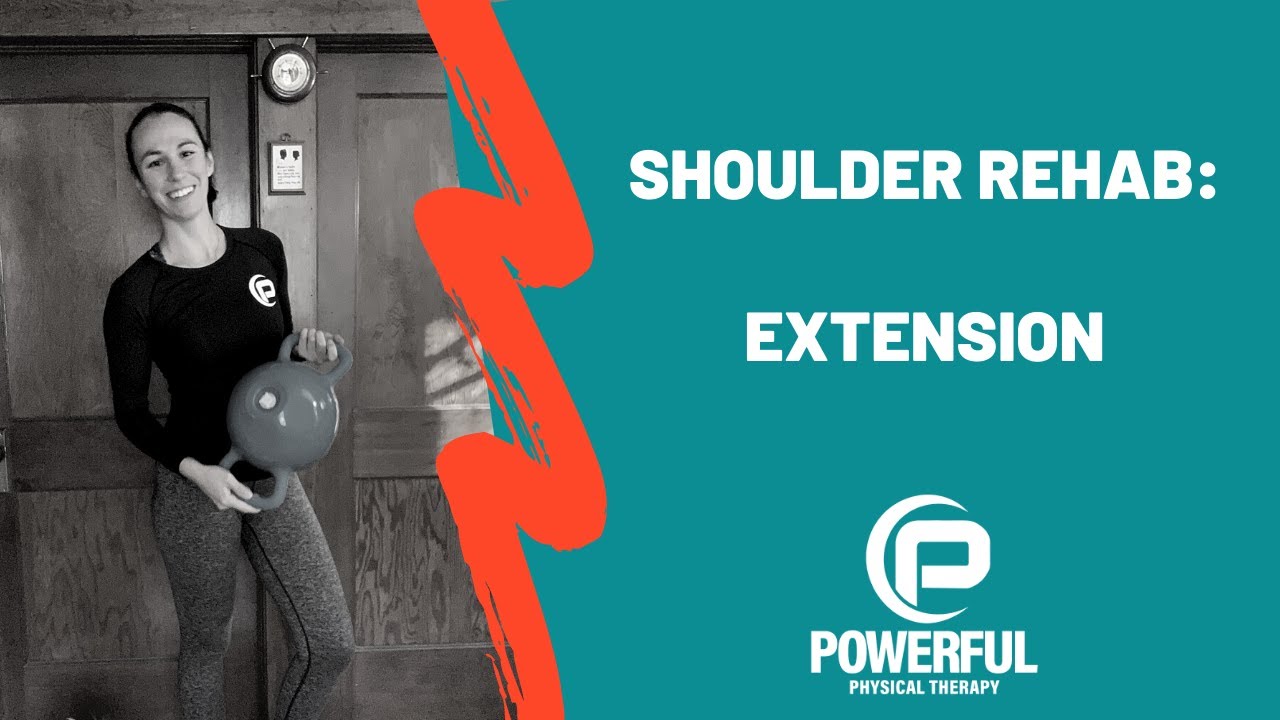 Shoulder Rehab Extension YouTube