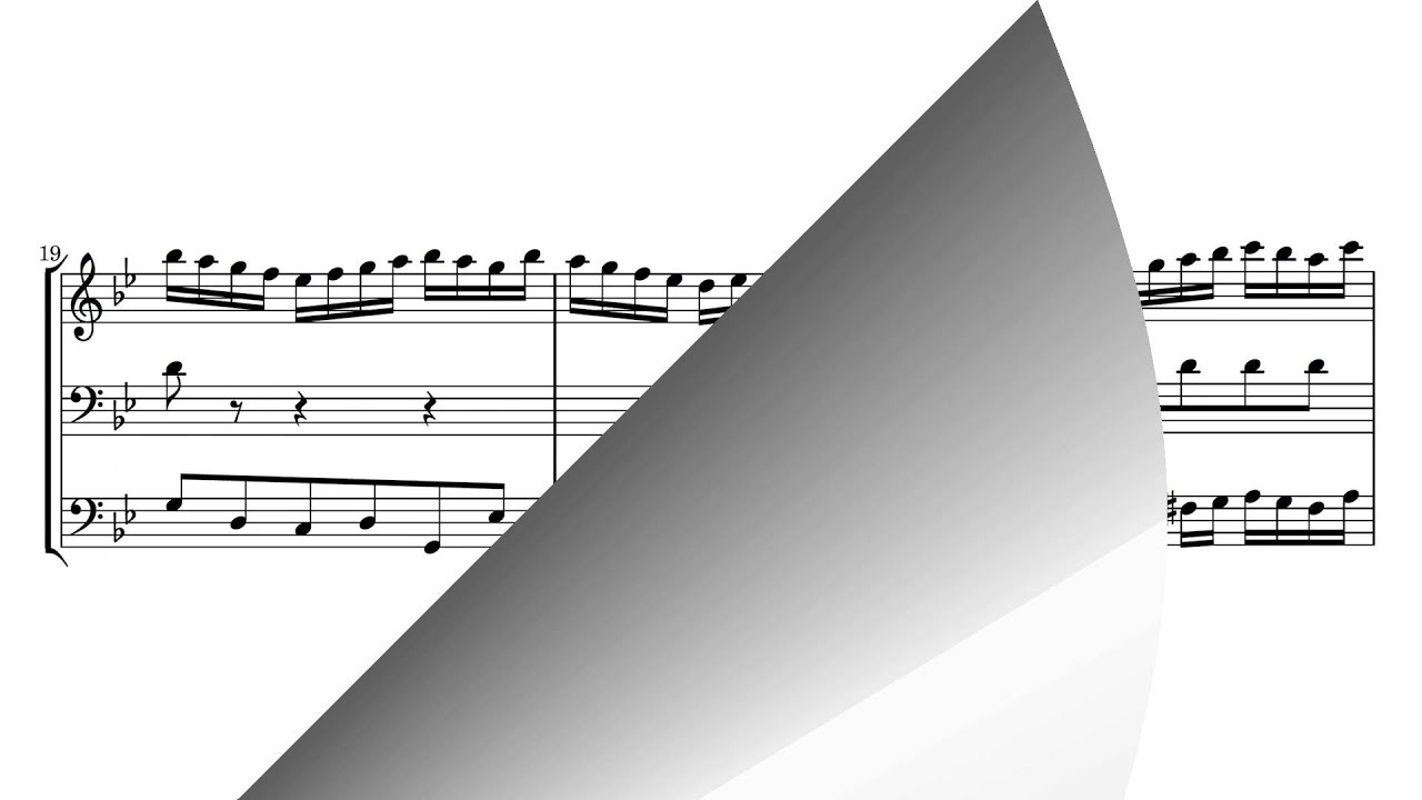 J.S. Bach, The Well-Tempered Clavier, Book I, Fugue No 21 in B-Flat Major, BWV 866 accords