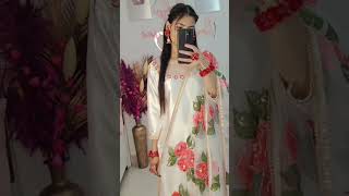 dress for wedding/🎨 Hand-painted dupatta #HandPainted#HandPaintedDupatta#HandmadeFashion#DesiStyl