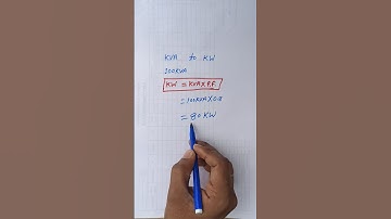 kva to kw convert | kva to kw calculator #kva #kw #formula