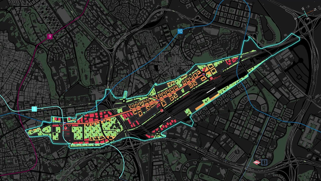 Maqueta digital Madrid Nuevo Norte