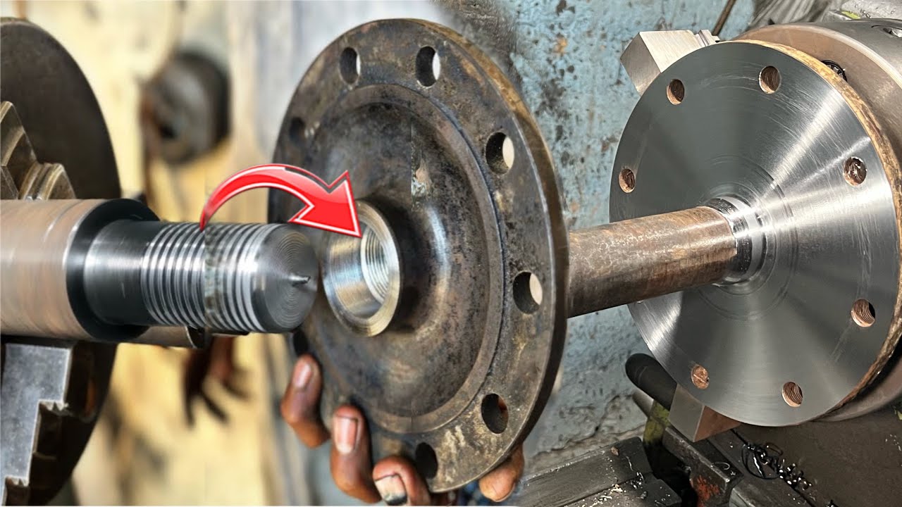 How Repaired Broken Truck axle with using Different Thread Process for ...
