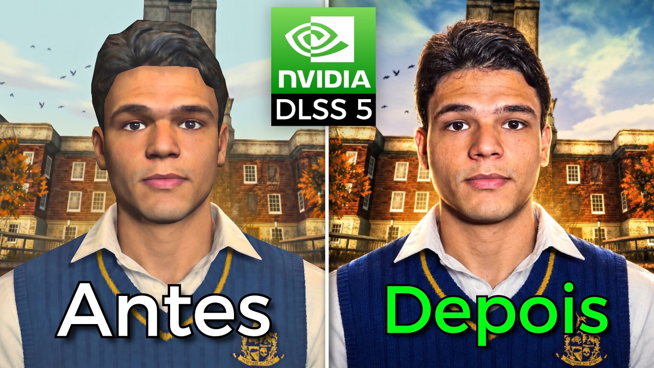 ATIVEI O DLSS 5 NOS JOGOS DO PLAY 2 KKKK