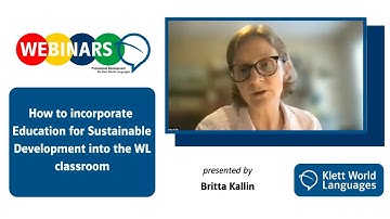 [WEBINAR] " How to incorporate ESD into the WL classroom"