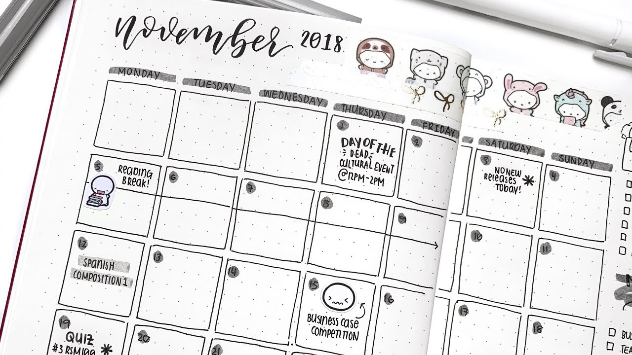 November Bullet Journal Plan With Me and Set up!