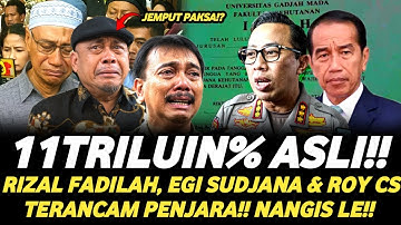 UGM TEGASKAN IJAZAH JOKOWI ASLI! EGGI SUDJANA & ROY SURYO CS TAK BISA MENGELAK LAGI DARI PENJARA!?