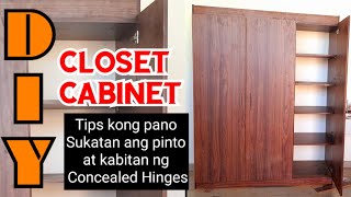 DIY Cabinet. Paano Gumawa ng Cabinet at Magkabit ng Concealed Hinges. Tips/Tutorial Step by step