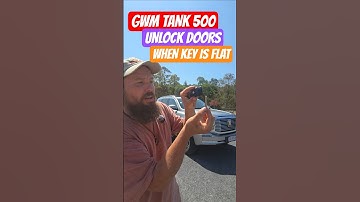 GWM TANK 500 - Your Key Fob is Flat... How do you unlock the car...??? #gwm #tank500 #tank300 #howto