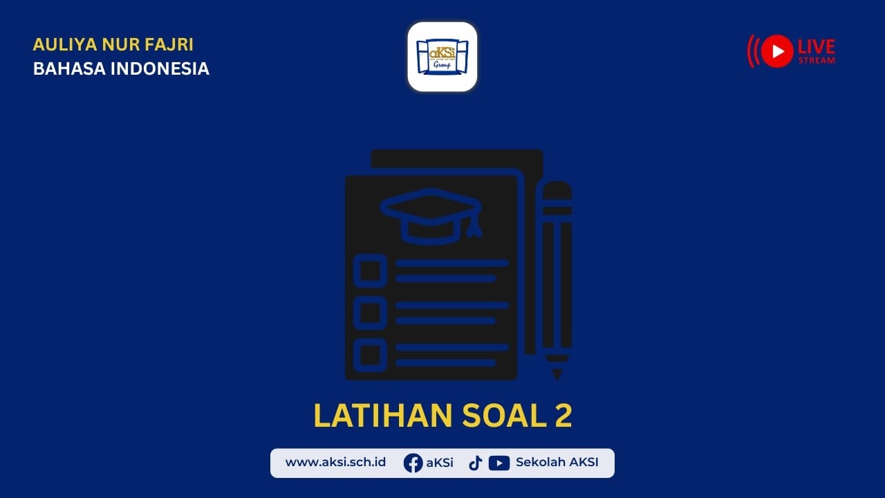 🔴PAKET C (24/01) Bahasa Indonesia - Latihan Soal 2