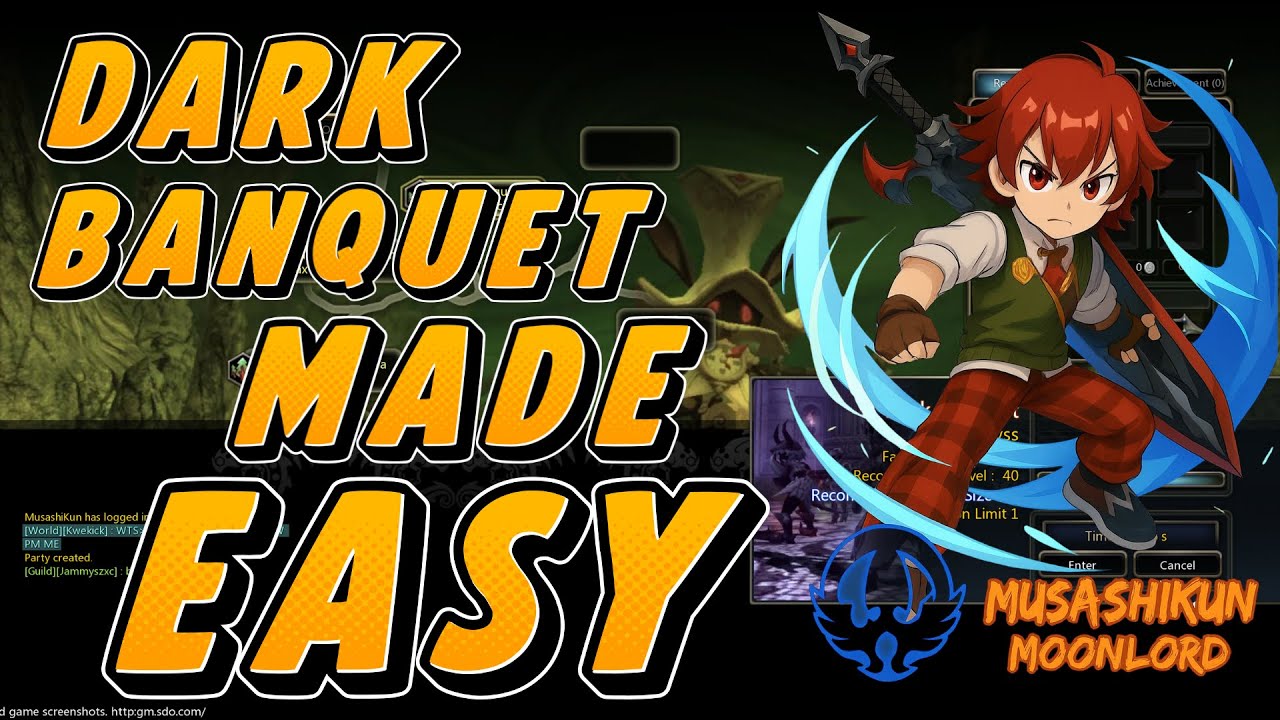 DRAGON NEST SEA CLASSIC - DARK BANQUET MADE EASY MOONLORD POV!