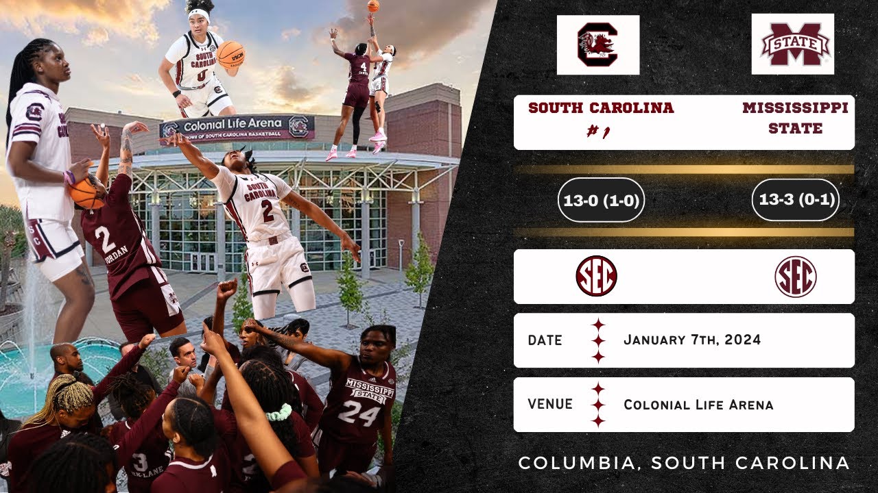 No. 1 South Carolina vs Mississippi State | SEC | 1.7.24 - YouTube
