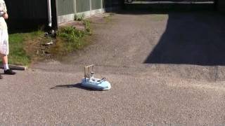 Hovercraft first run outdoors