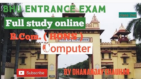 bhu bcom entrance exams computer concept