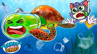 Baby Turtle Is Stuck | Dust In The House Song | Funny Kids Songs And Nursery Rhymes by Lamba Lamby