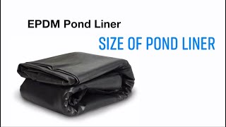 Size of Pond Liner in Meters for a Garden Water Feature UK