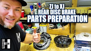 JEEP ZJ to XJ REAR DISC BRAKE CONVERSION PARTS PREP.  EVERY PART YOU'll NEED!