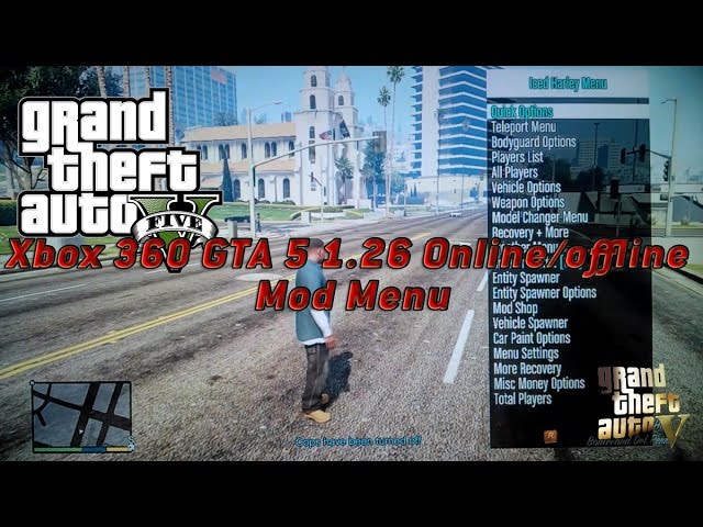 Xbox 360 GTA 5 1.26 Online/Offline Mod Menu 