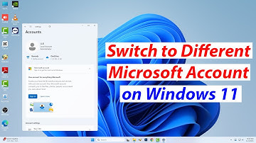 How to change Microsoft account in Windows 11
