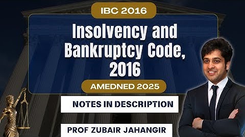IBC 2016 Complete Revision in 1 Shot 🔥 | Prof Zubair Jahangir | Must Watch | Amended 2025 📚