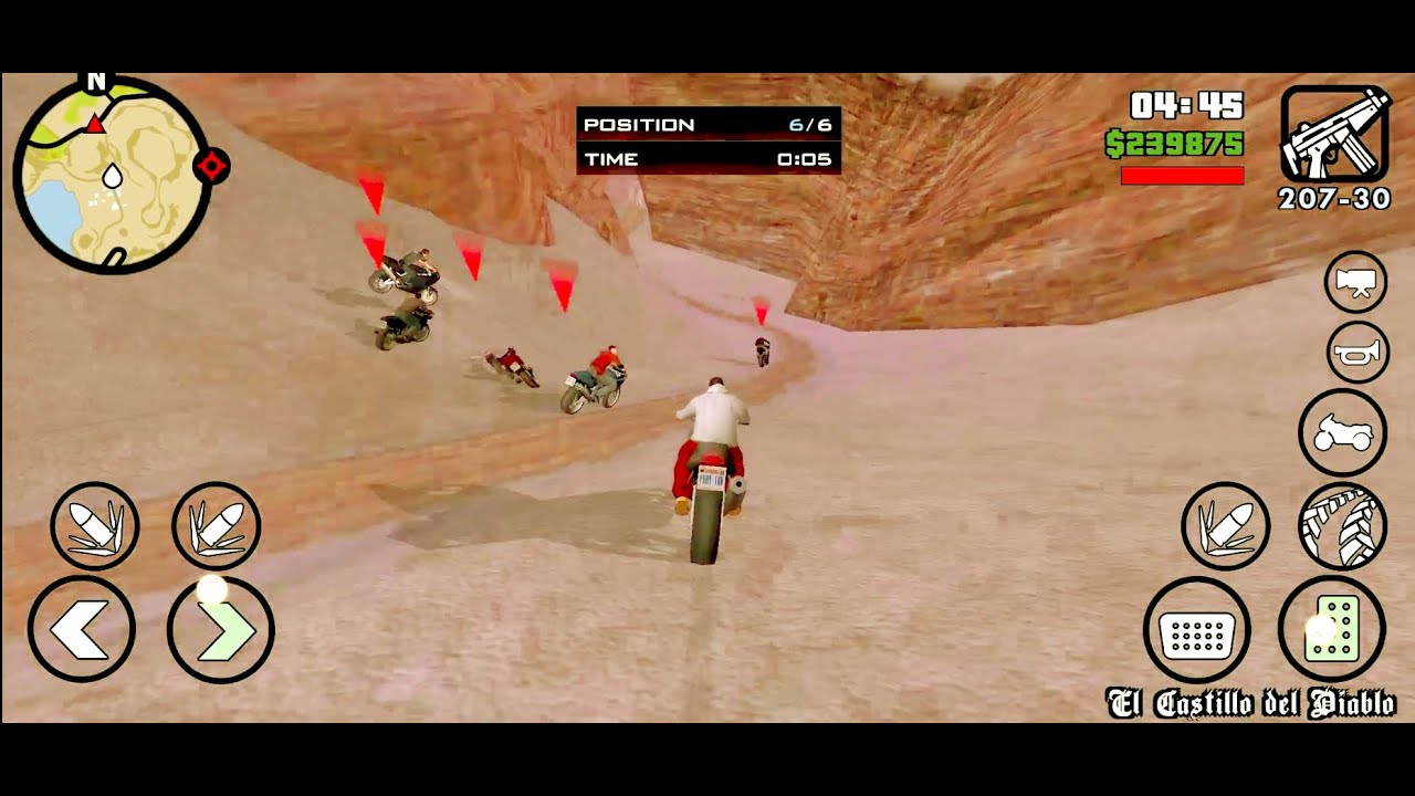 GTA SAN ANDREAS GAME MISSION COMPLETE BIKE RACE IN MOUNTAIN
