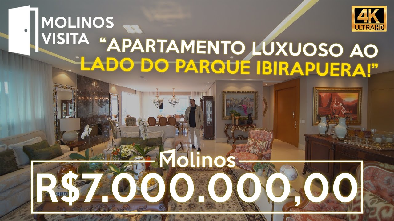 APARTAMENTO DE LUXO A TRÊS QUADRAS DO PARQUE IBIRAPUERA! | MC2740 | Molinos Visita
