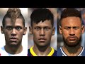 Neymar evolution from FIFA 10 to FIFA 21