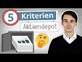 Welches Aktiendepot für Anfänger? 5 Kriterien zum Depot-Vergleich