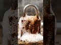 Reactive Foam Cleans Rusty Padlock Instantly 😱#shorts