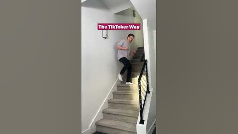 3 ways to go down stairs! You've all done number 3 #shorts