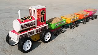 How To Make A Matchbox Train At Home - DIY Toy