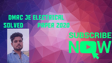 DMRC je electrical solved paper  2020 part 3 in Hindi. dmrc cutt off