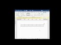 How to creat table in ms word